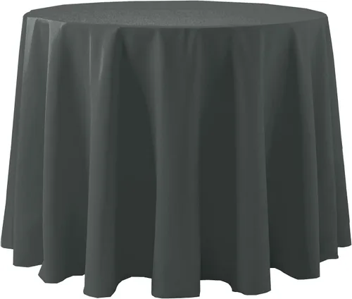 Miniatura 15 de Ultimate Textile Cotton-Feel - Mantel redondo de 90 pulgadas para comedor, color berenjena, color morado