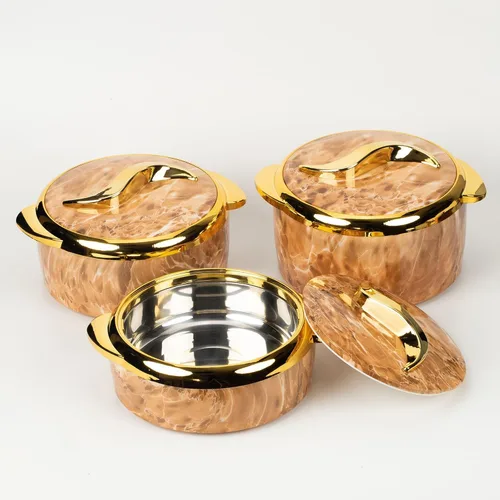 Miniatura 8 de Cacerola aislada negra con tapa, juego de 3 piezas, cuencos térmicos para mantener la comida caliente/fría, calentador de acero inoxidable