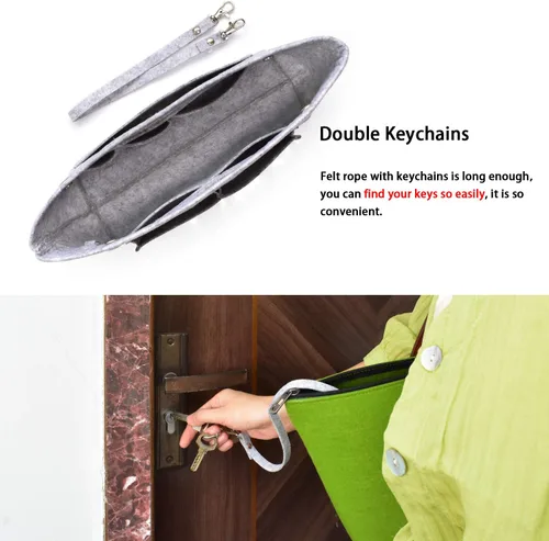 Miniatura 5 de VANCORE Organizador de bolso de fieltro para bolso de viaje