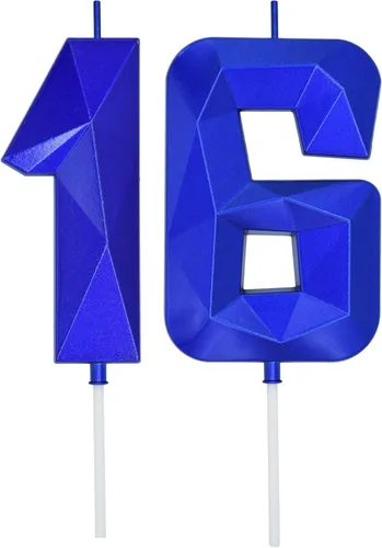 Miniatura 15 de DERVENTA Velas de cumpleaños con números grandes, 3D, color rosa, 3.7 pulgadas, decoración para tartas de fiesta, 1 pieza (número 3 rosa)