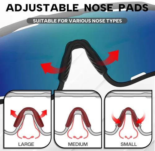 Miniatura 4 de BUCKLOS Gafas de sol polarizadas para ciclismo y correr para hombres y mujeres, protección UV400, gafas de sol TR90 para bicicleta, béisbol