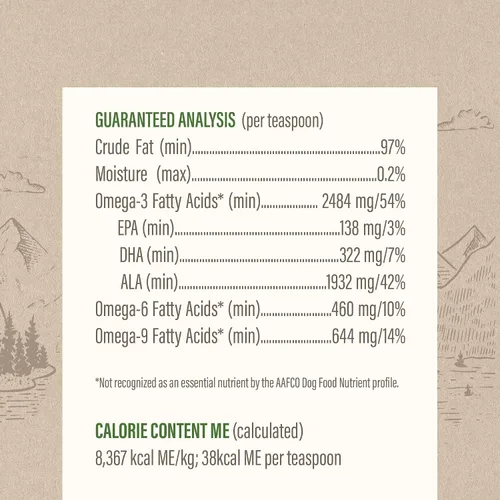 Miniatura 4 de Grizzly Pet Products Algal Plus Omega 3-6-9 Suplemento alimenticio para perros y gatos, botella de 8 onzas