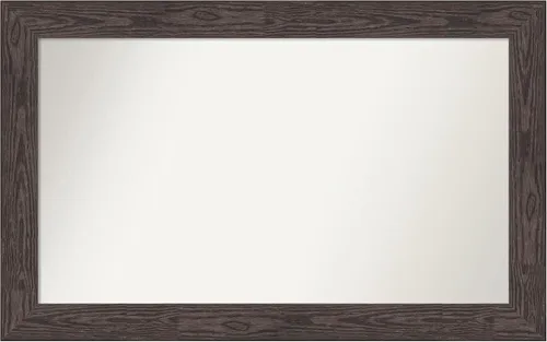 Miniatura 694 de Amanti Art Espejo personalizado, espejo de baño negro puente, espejo de pared o espejo de tocador de baño sobre el fregadero (26 x 26 pulgadas)
