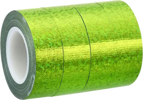 Miniatura 12 de PATIKIL Cinta brillante con purpurina de 0.591 in x 16.4 ft, paquete de 4 cintas adhesivas holográficas decorativas autoadhesivas para álbumes