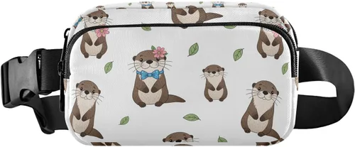 Miniatura 19 de Capybara Christmas White Fanny Packs for Women Men Belt Bag Fashion Waist Packs Crossbody Bag Casual Waist Pouch Bum Bags for Workout