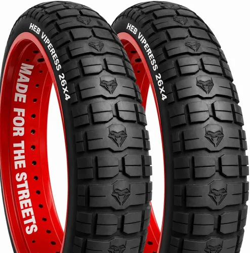 Miniatura 9 de HEB VIPERESS 20x4, 26x4 Fat Tire - Puncture Resistant Ebike Tires, 20x4 Fat Bike Tire for Electric Bike, MTB, Heavy Duty, All Terrain Tire for