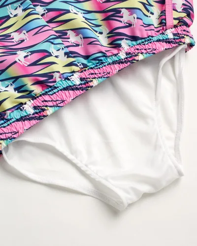 Miniatura 5 de dELiA*s Pantalones cortos deportivos para niña, paquete de 4 pantalones cortos deportivos para correr con riñonera (7-16)