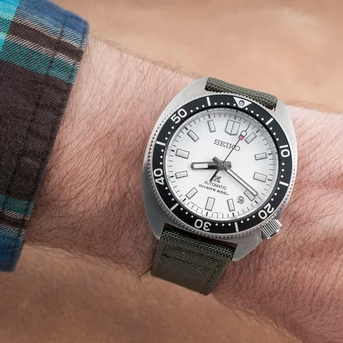 Miniatura 74 de StrapHabit Correa de reloj de liberación rápida, correa de reloj de tela de vela, dos longitudes, correa de reloj de piel de nailon, 0.748 in, 0.787