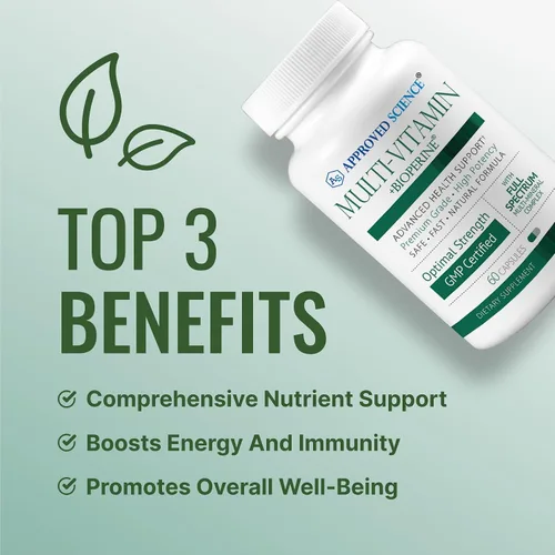 Miniatura 3 de Approved Science Multi-Vitaminas - con vitaminas B de espectro completo, té verde, luteína, licopeno, zeaxantina, bioperina - 180 cápsulas