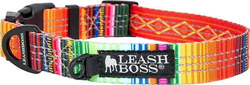 Miniatura 14 de Leash Boss Collar reflectante ajustable para perro, hebilla de liberación rápida y ribetes e hilos reflectantes para perros pequeños, medianos