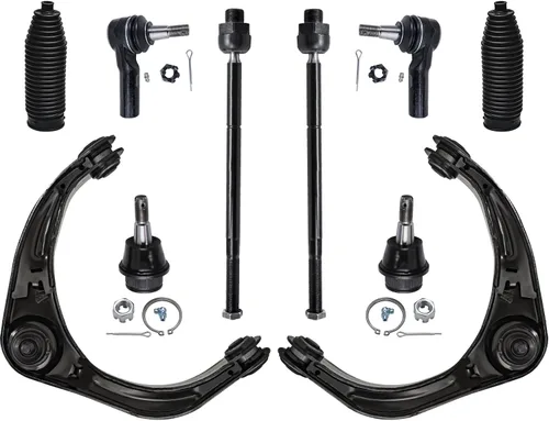 Miniatura 47 de Detroit Axle - Kit de suspensión frontal de 10 piezas para Jeep 2002-2004 Liberty, 2 brazos de control superiores con rótula 2 rótulas inferiores, 4