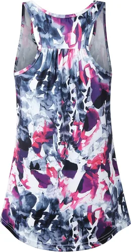 Miniatura 39 de Cestyle - Camiseta sin mangas para mujer, cuello redondo, corte holgado, para entrenamiento
