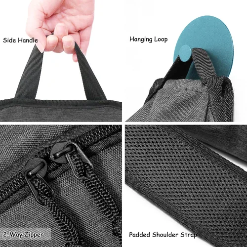 Miniatura 6 de Bolsa de transporte para esterilla de yoga WARRIOR2 - Bolsillos grandes y portabotellas de agua. Mochila de yoga para esterillas de 1.27 cm de Negro