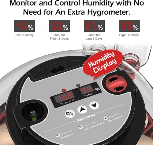Miniatura 3 de Incubadoras inteligentes de pollo para incubar huevos con volteador automático, aves, pato, codorniz, 12 huevos, incubadora de control de M12 Pro