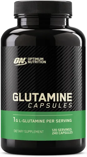 Optimum Nutrition Cápsulas de recuperación muscular de L-glutamina, 1000 mg, 240 unidades (el paquete puede variar)