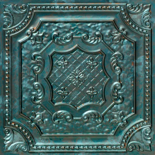 Miniatura 15 de from Plain to Beautiful in Hours DCT04 Elizabelthan Shield - Azulejo de techo de PVC de 2 x 2 pies (cubiertas / 200 pies cuadrados), gris pardo