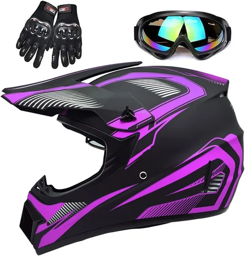 Miniatura 10 de Casco para adultos de 4 ruedas, casco de motocross DOT/FMVSS-218, cómodo y transpirable, casco completo para locomotoras utilizadas en todas