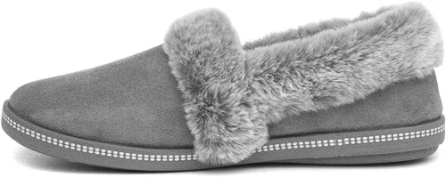 Miniatura 4 de Skechers Cozy Campfire-Team Toasty - Pantuflas de microfibra con forro de piel sintética para mujer