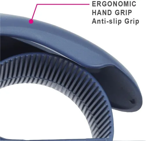 Miniatura 6 de ABEL EVO Dispensador de cinta de embalaje, azul oscuro, pistola de cinta ergonómica de 2 pulgadas de ancho para cajas de embalaje, envío de cajas