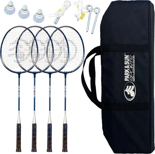 Miniatura 2 de Park & Sun Sports Sistema portátil de red de bádminton al aire libre con bolsa de transporte y accesorios: Serie deportiva