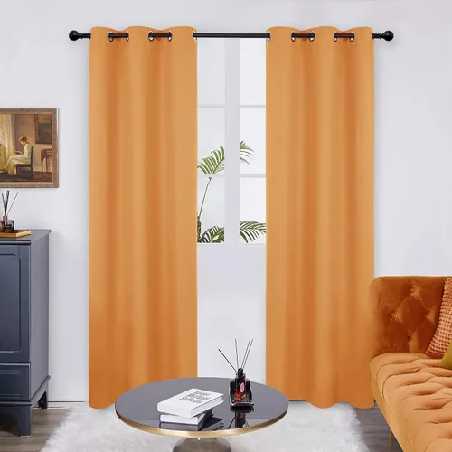 Miniatura 74 de Deconovo Cortina opaca, para oscurecer la habitación Gris claro