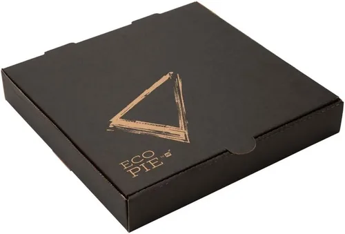 Miniatura 2 de Restaurantware Eco Pie - Cajas de pizza de 10.6 x 10.6 x 1.7 pulgadas, 50 cajas de entrega de pizza corrugada, reutilizables como platos, cajas