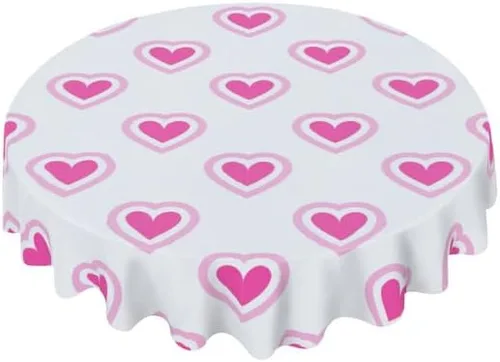 Miniatura 9 de Mantel redondo en blanco y negro con diseño de cheurón, lavable, resistente a las arrugas, para el hogar, cocina, comedor, picnic, campamento