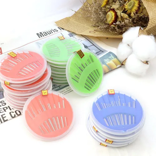 Miniatura 6 de Paquete de 25 agujas de coser a mano de alta calidad, aguja de coser para trabajo a mano, juego de agujas de coser y cajas de hilo, accesorios
