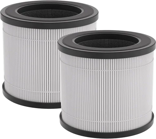 FULMINARE PU-P05 Reemplazo del purificador de aire (paquete de 2) Filtro de aire silencioso Filtrado 99.97% 0.01 micrones, humo, partículas
