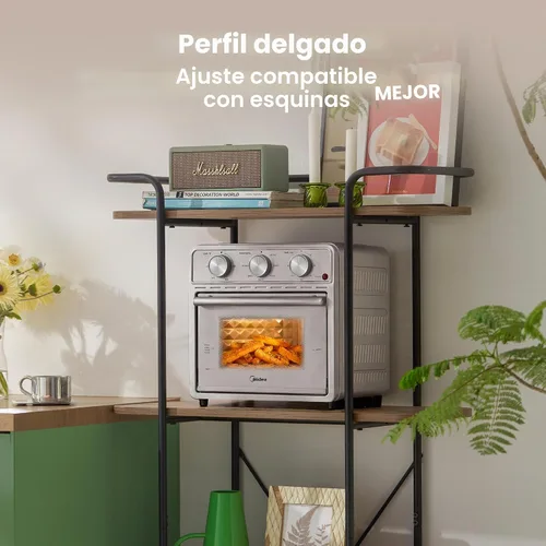 Miniatura 8 de Midea Neo - Combo de horno tostador con freidora de aire con funciones de freír, tostar, pizza, asar, hornear y recalentar, 12.7 cuartos de galón