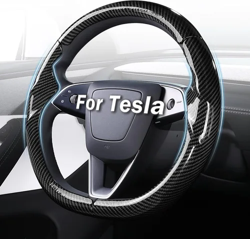 Miniatura 16 de Cubierta de volante para Tesla Model 3 Highland (2024-Presente) / Model Y Juniper (2025-Presente), antideslizante, agarre cómodo, transpirable