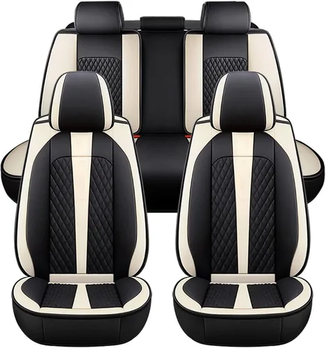 Miniatura 9 de Fundas de asiento de automóvil para Toyota RAV4 Hybrid 2016-2021, juego de fundas de asiento de automóvil de piel sintética para asientos delanteros