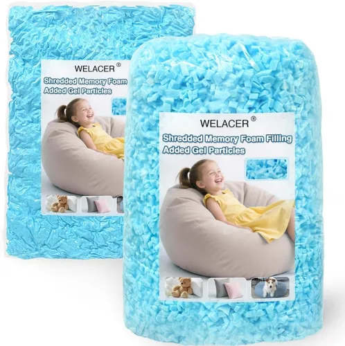 Miniatura 10 de Relleno de espuma viscoelástica triturada de 10 libras para relleno de puf, cojín de silla de almohada, cama de perro, repuesto para manualidades