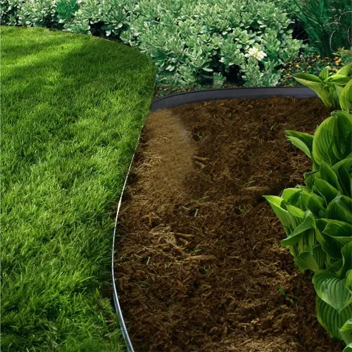 Miniatura 5 de El kit de bordes de jardín negro de 20 pies sin excavar incluye 18 picos, valla de borde de patio premium con un pico por pie