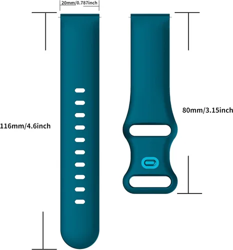 Miniatura 2 de 10 Pack Sport Bands Compatible with Samsung Galaxy Watch 7 6 5 4, 40mm 44mm bands/Galaxy Watch 3, 41mm 42mm Samsung Active 2 straps for Men & Women