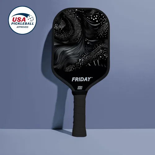 Miniatura 2 de Pala de pickleball Friday, aprobada por USA Pickleball, fibra de carbono duradera, diseño de cuerpo único termoformado, núcleo de panal, superficie