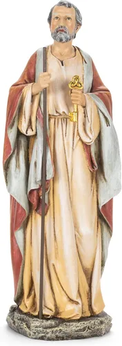 Figura de Roman Joseph's Studio San Pedro, estatua religiosa de mesa de 10.5 pulgadas, colección renacentista, decoración para el hogar