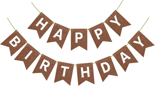 Miniatura 25 de Hooqict Cartel de feliz cumpleaños negro para telón de fondo, decoraciones de cumpleaños negras para hombres y mujeres, suministros de fiesta