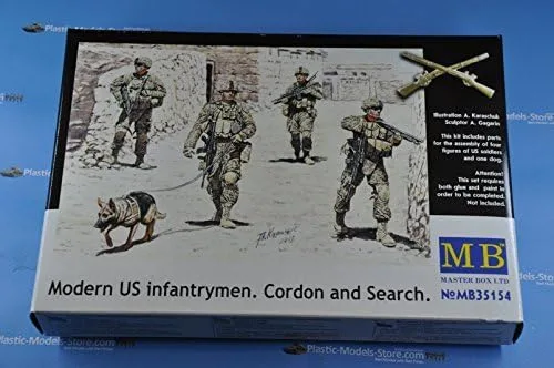 Miniatura 2 de Master Box Modern US INFANTRYMEN. Cordon and Search 4 Figuras 1/35 35154