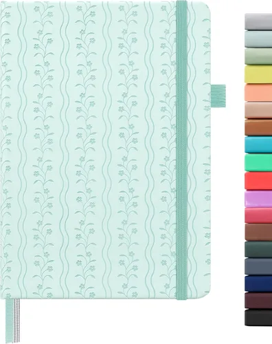Miniatura 55 de &And Per Se - Cuaderno en blanco, 160 páginas, 5.7 x 8 pulgadas, cuaderno de rayas estrechas con papel grueso para escribir, cuaderno de tapa dura