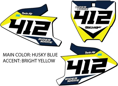 Miniatura 2 de 2017-2019 TC 50 SG63 Custom MX matrículas Senge Graphics Kit compatible con Husqvarna