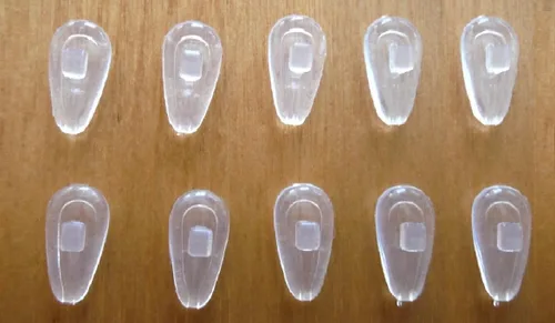 Miniatura 5 de 2 3 4 5 8 10 20 pares de almohadillas suaves para la nariz para anteojos empujar sin tornillo Cojín de cámara de aire de comodidad de silicona