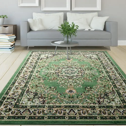 Miniatura 11 de Antep Rugs - Alfombra oriental tradicional de 2 x 3 con medallón para interiores Siesta (azul marino, 2 pies x 3 pies)