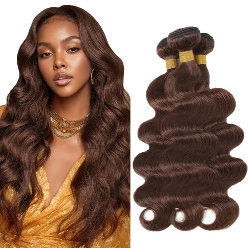 Miniatura 181 de Color 30 paquetes de cabello humano marrón onda del cuerpo paquetes 8 10 12 pulgadas brasileño virgen Remy extensiones de cabello humano doble trama