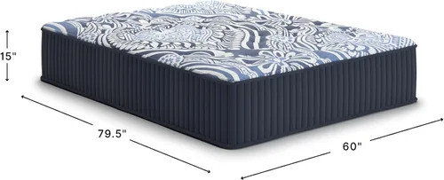Miniatura 2 de Signature Design by Ashley Firm Luxe 2.0 - Colchón híbrido de espuma viscoelástica de látex de gel transpirable de 15 pulgadas con soporte de borde