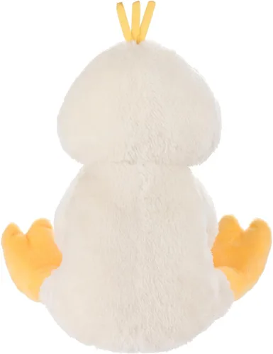 Miniatura 7 de Juguetes de Cordero de Albaricoque de Peluche de Pato de Terciopelo Blanco con Pata Fina, Animal de Peluche Suave y Abrazable Perfecto para Niños