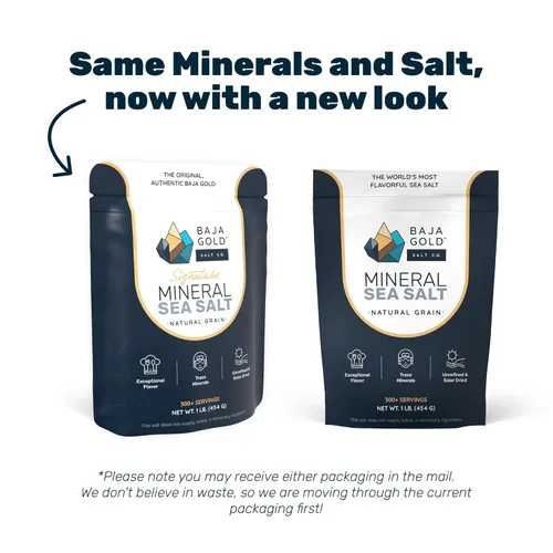 Miniatura 9 de Baja Gold Sal Marina Mineral - Recomendada por Gary Brecka - Sal de Grano Natural Orgánica para Cocinar y Hornear Auténtica Sal de Baja Ideal