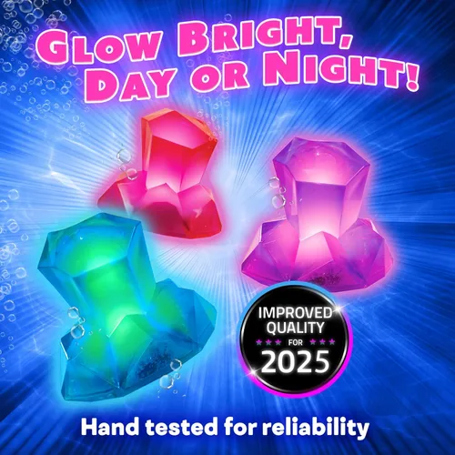 Miniatura 2 de Dive Diamonds - Juguetes de buceo y juguetes de piscina iluminados para niños Edades de 4 a 8 años, 1 a 8 jugadores Juguetes de piscina que