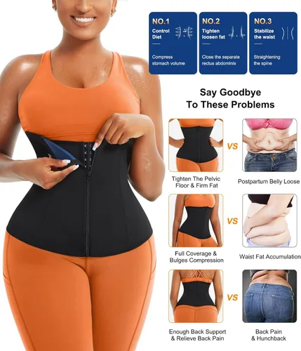 Miniatura 4 de TrainingGirl Entrenador de cintura para mujer, corsé reductor de cintura para el vientre inferior, corsé envolvente para entrenamiento, banda
