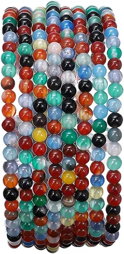 Miniatura 18 de BEADIA Cuentas redondas de piedra natural de jade de amazonita semipreciosas sueltas para hacer joyas 6MM 61PCS Amazonita Jade
